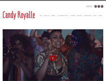 Tablet Screenshot of candyroyalle.com